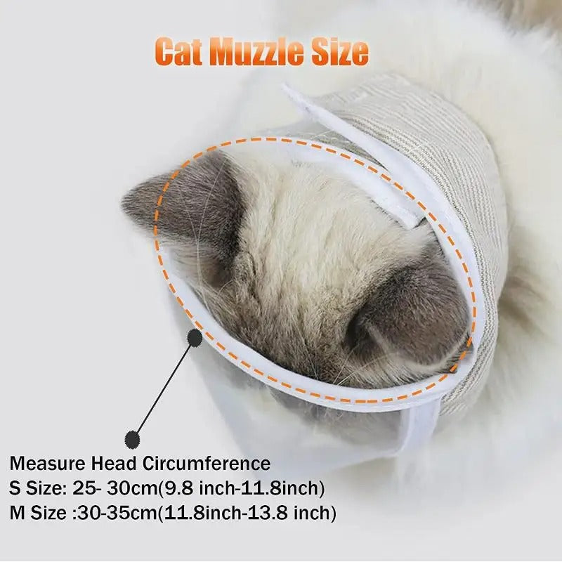 Breathable Cat Anti-Bite Muzzle